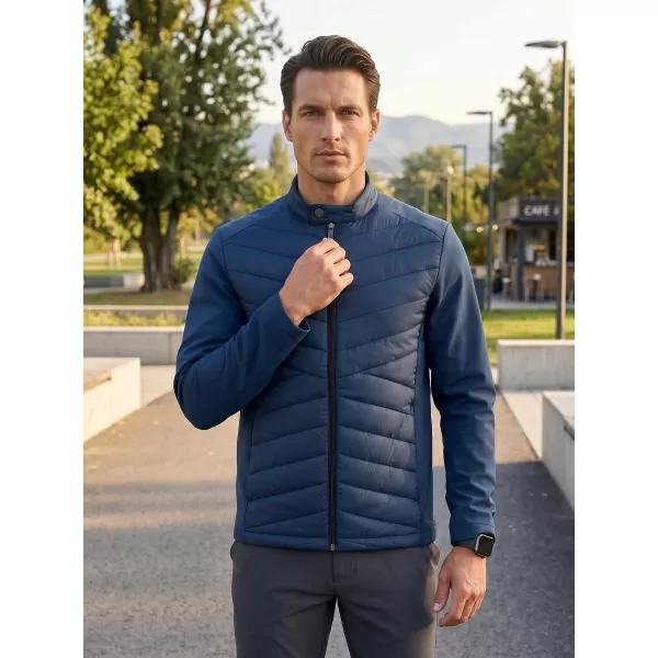  Jachetă hibridă pentru bărbați MALFINI PREMIUM CROSS 555 ALBASTRU MARIN 
