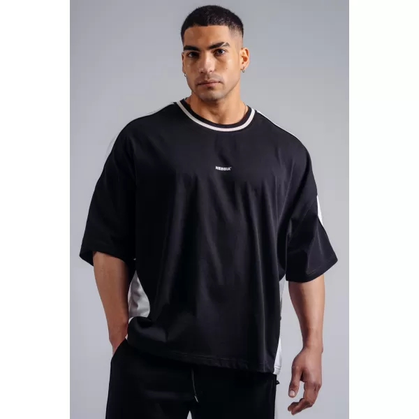  Tricou supradimensionat NEBBIA PRIMAL 869 NEGRU 