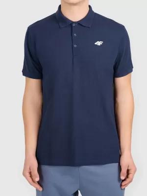 Tricou pentru bărbați cu guler 4F WMM00TPTSM0771 OBICEIURI