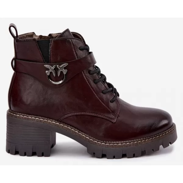  Pantofi de dama BOTO ASA301-1 BURGUNDIA 