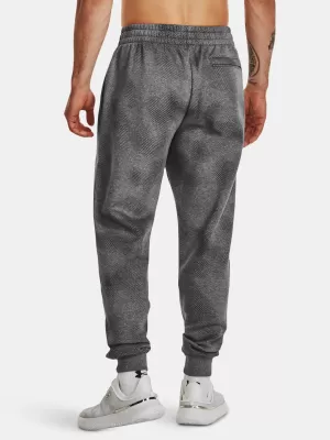 Pantaloni de trening pentru bărbați UNDER ARMOUR UA RIVAL FLEECE PRINTED JGRS 1379777-025 GRI