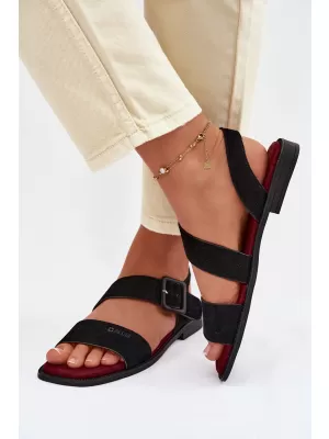 Sandale de dama BIG STAR SHOES TT274490 NEGRU