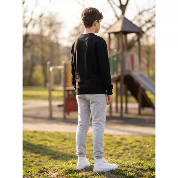  Hanorac pentru copii MALFINI CREW 427 NEGRU 