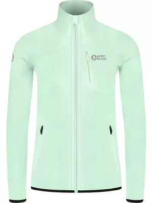 Hanorac ușor de damă din fleece NORDBLANC MAPLE NBSFL8374 VERDE MENTA