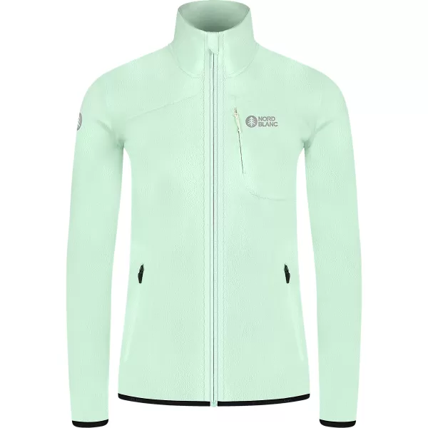  Hanorac ușor de damă din fleece NORDBLANC MAPLE NBSFL8374 VERDE MENTA 