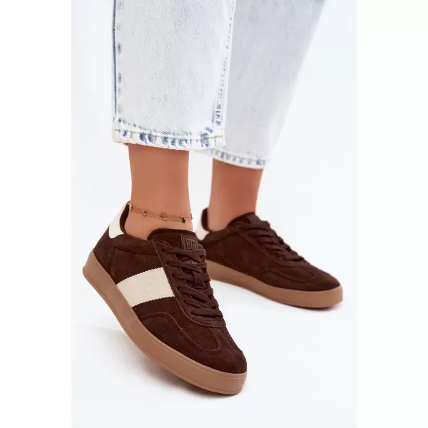  Adidași de damă BIG STAR SHOES UU274008 MARO/BEJ 