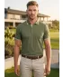 Tricou pentru bărbați cu guler MALFINI FOCUS 232 KAKI
