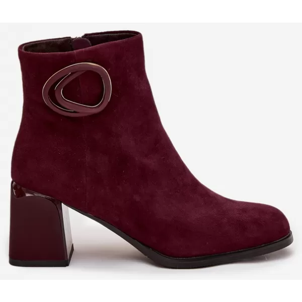  Botine de dama ARTIKER 57C0016 BORDO 