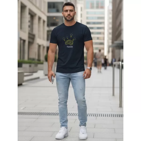  Tricou pentru bărbați DSTREET NX0149R-NY ALBASTRU ÎNCHIS 