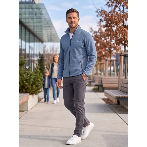  Hanorac pentru bărbați din fleece ALTISPORT ALM002852 EVIDENȚIERI DE DENIM ÎNCHIS LA CULOARE 