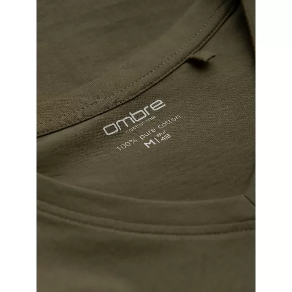  Tricou pentru bărbați OMBRE L171 MĂSLINE ÎNCHISE 