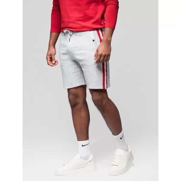  Set de pantaloni scurți pentru bărbați OMBRE Z128 GRI MELANGE/MĂSLINIU 