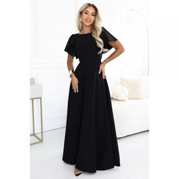  Rochie NUMOCO 694-1 NEGRU 