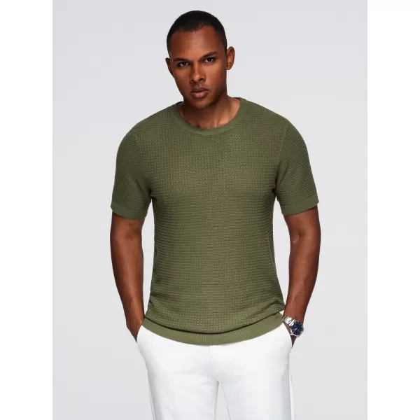  Tricou pentru bărbați OMBRE OM-TSCT-0303 MĂSLINE 