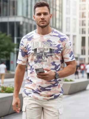 Tricou pentru bărbați DSTREET NX2001R-BT-M BEJ