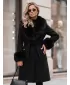 Palton de damă DSTREET TY6074 NEGRU