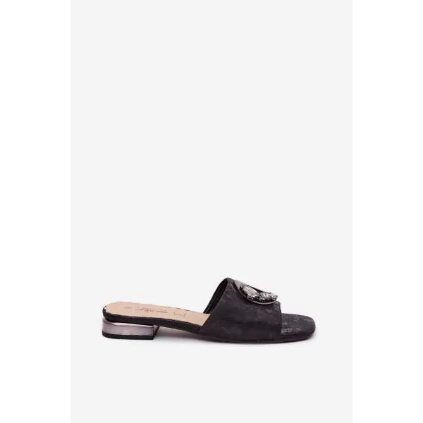  Papuci de damă S.BARSKI KV61-6025 NEGRU 