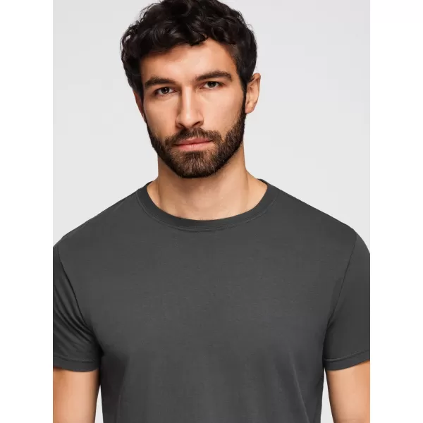  Tricou pentru bărbați OMBRE OM-TSBS-0268 DENIM ALB/GRAFIT/ALBASTRU 