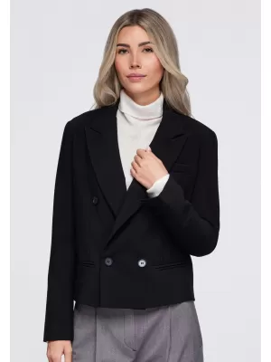 Geaca de dama OMBRE OW-BL-E0006 NEGRU