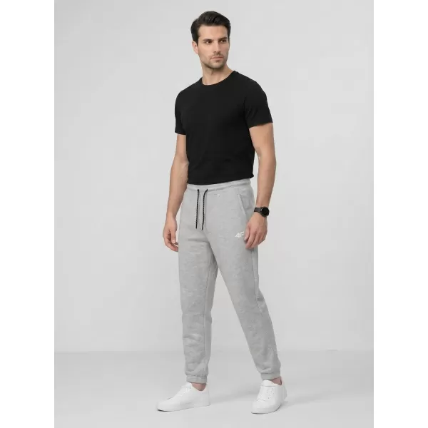  Pantaloni pentru bărbați 4F WMM00TTROM1673 MELANGE GRI DESCHIS RECE 