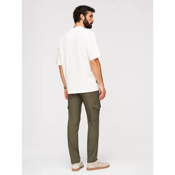  Pantaloni pentru bărbați OMBRE P1515 VERDE MĂSLINIU ÎNCHIS 