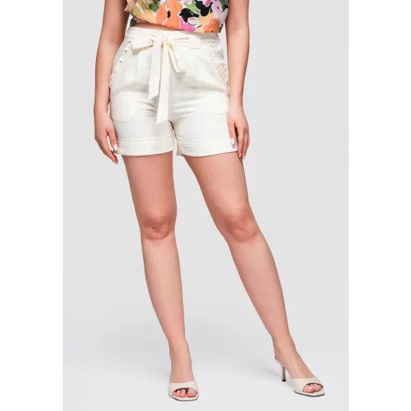  Pantaloni scurți de damă OMBRE OW-ST-E0006 ECRU 