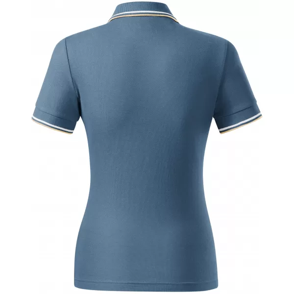  Tricou de damă cu guler MALFINI FOCUS 233 DENIM 
