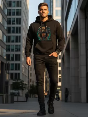 Hanorac pentru bărbați DSTREET NX0048B-BK NEGRU