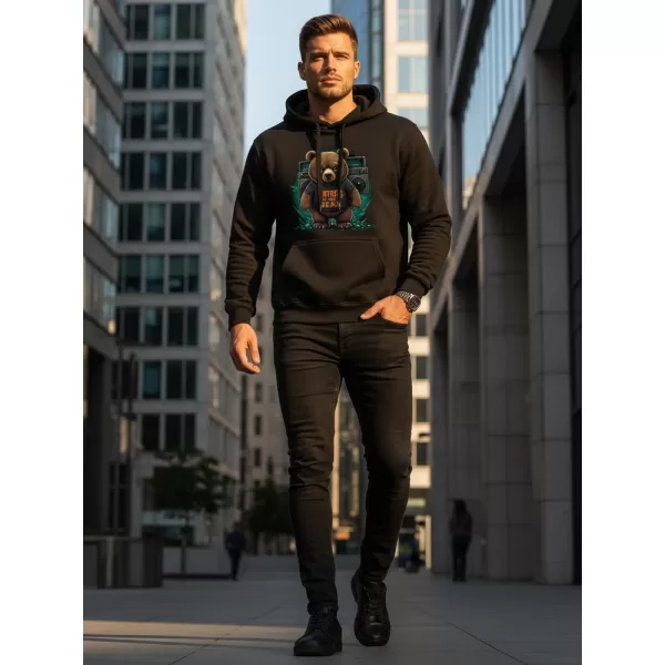  Hanorac pentru bărbați DSTREET NX0048B-BK NEGRU 
