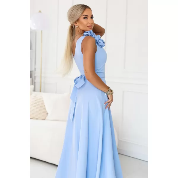  Rochie NUMOCO 643-7 ALBASTRU DESCHIS 