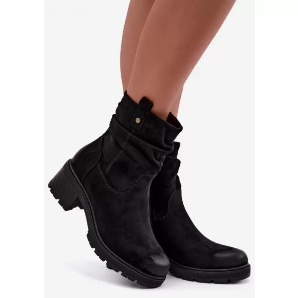  Botine de dama S.BARSKI HY62-8100 NEGRU 