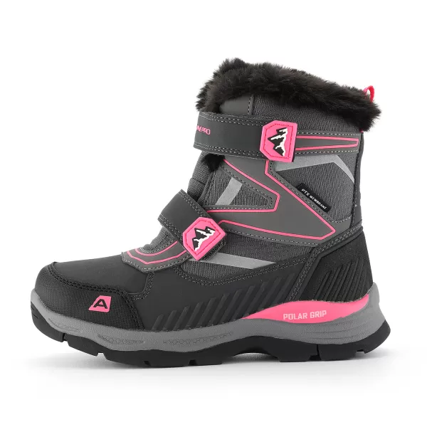  Pantofi de iarna pentru copii ALPINE PRO ERABO STRĂLUCIRE ROZ 