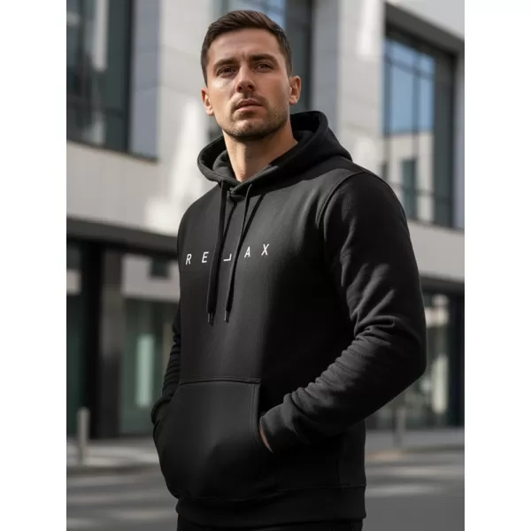  Hanorac pentru bărbați DSTREET NX0001B-BK NEGRU 