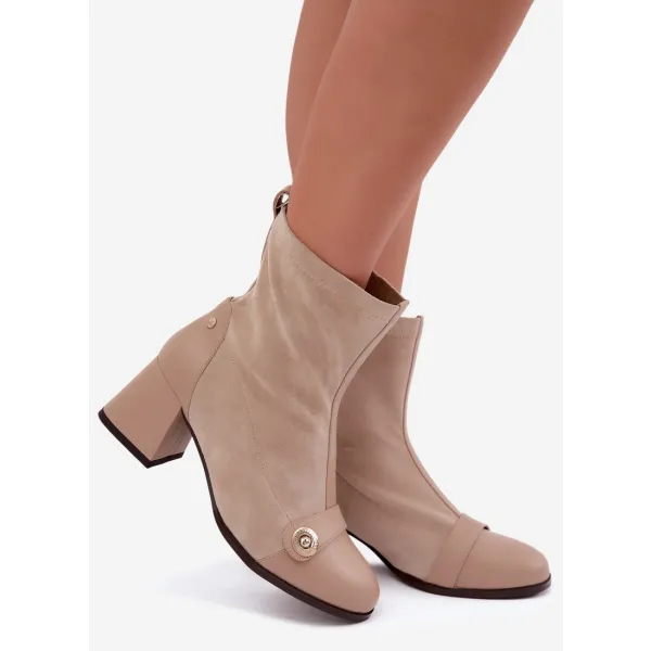  Botine de dama MACIEJKA K7819-04/00-7 BEJ 