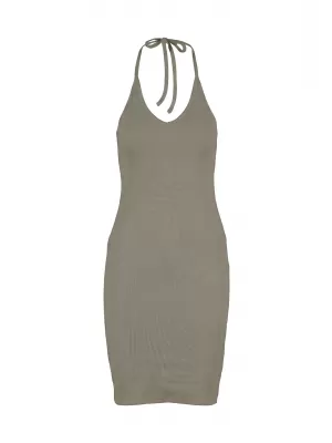 Rochie URBAN CLASSICS TB7547-18328 MĂSLINE PALID