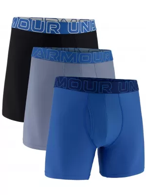 Boxeri pentru bărbați UNDER ARMOUR UA PERFORMANCE TECH - SOLID 6 -3PK 1383878-448 ALBASTRU