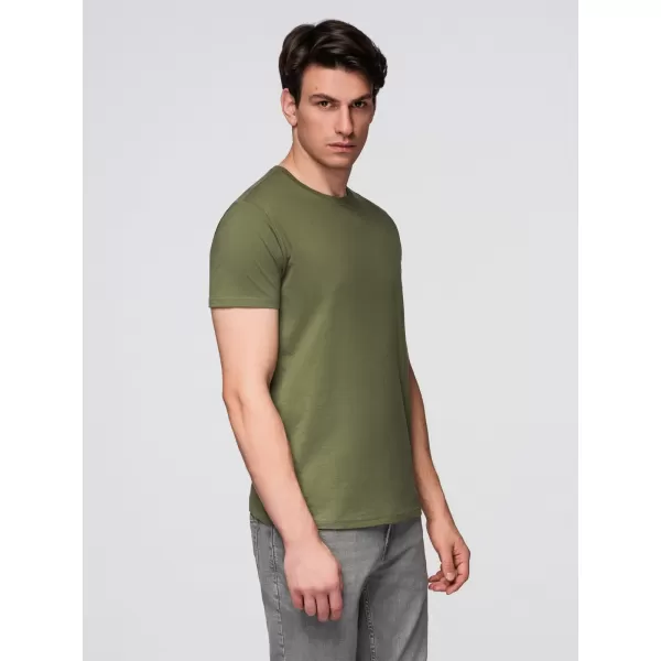  Tricou pentru bărbați OMBRE OM-TSBS-0268 NEGRU/VERDE/KAKI 