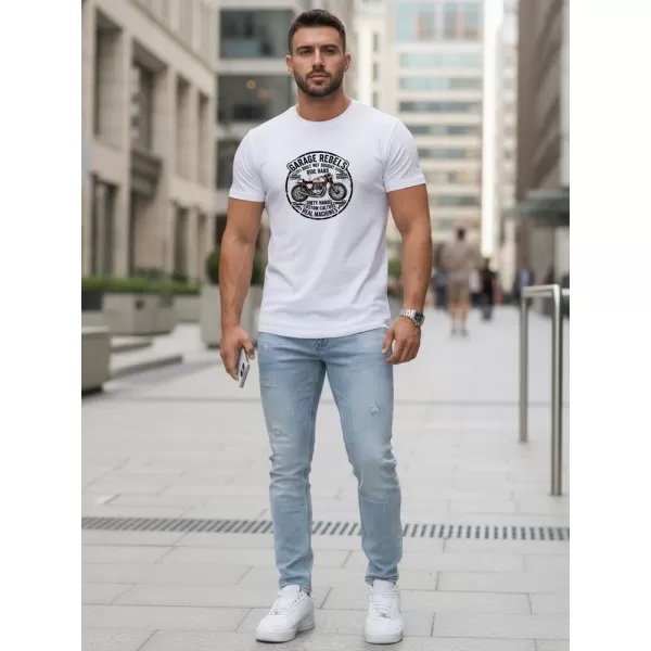 Tricou pentru bărbați DSTREET NX5007R-WH ALB 
