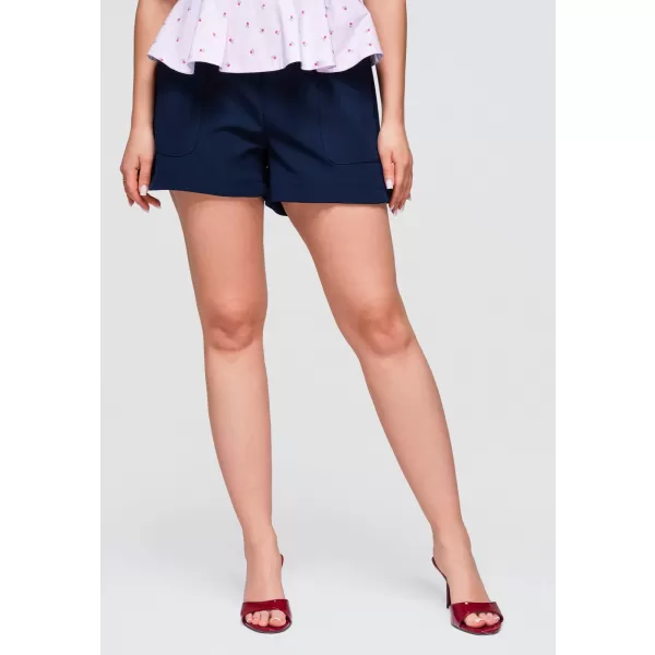  Pantaloni scurți de damă OMBRE OW-ST-E0009 ALBASTRU MARIN 