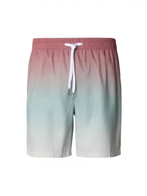 Pantaloni scurți de înot pentru bărbați URBAN CLASSICS TB8452-22413 GRADIENT VERDE