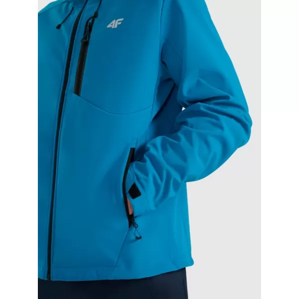  Jachetă softshell pentru bărbați 4F RAW25TSOFM506 ALBASTRU 