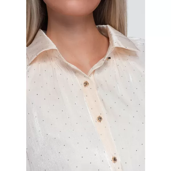  Cămașă de damă OMBRE OW-SH-E0068 BEJ 