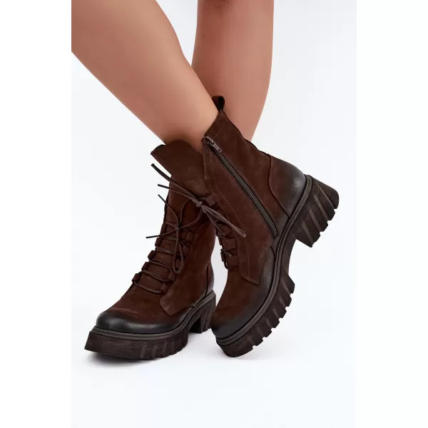 Pantofi de dama ZAZOO 1850 CIOCOLATĂ 