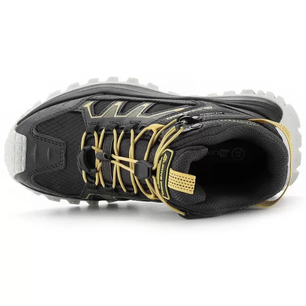  Pantofi de exterior pentru copii ALPINE PRO ATEGO GRI ÎNCHIS ADEVĂRAT 