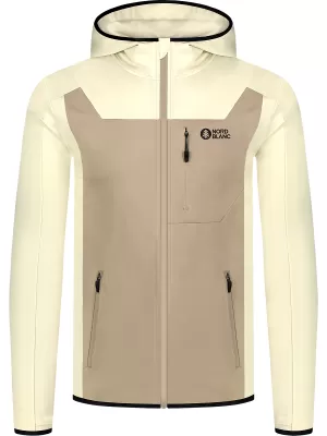 Hanorac powerfleece pentru bărbați NORDBLANC SPRAWL NBSFM8333 BEJ