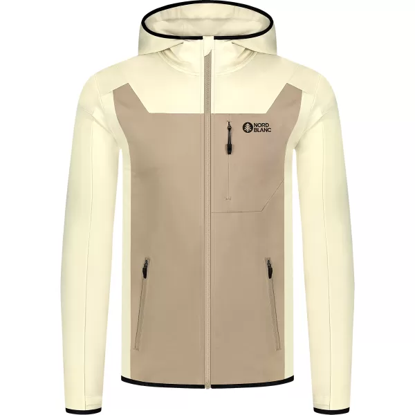  Hanorac powerfleece pentru bărbați NORDBLANC SPRAWL NBSFM8333 BEJ 