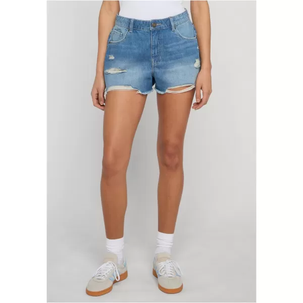  Pantaloni scurți de damă URBAN CLASSICS TB8193 ALBASTRU DESCHIS SPALAT 