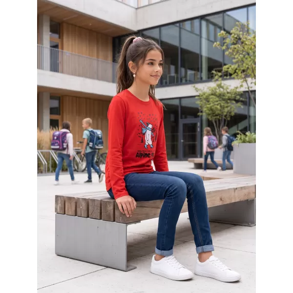  Tricou pentru copii ALPINE PRO ECCO 2 BARBADOS VARIANTA CIRESE PA 