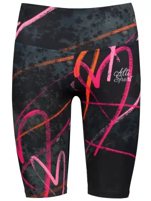 Jambiere premium pentru genunchi pentru femei (marimi noi) ALTISPORT VOJ/ALW082LEG06 NEGRU