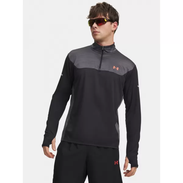  Tricou pentru bărbați UNDER ARMOUR TECH UTILITY 1/4 ZIP 6004963-002 NEGRU 
